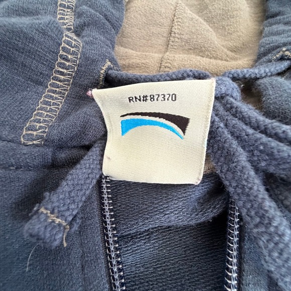 ALO Yoga Zip Up Hoodie Sweatshirt Blue Organic Women's XXL - Picture 8 of 11